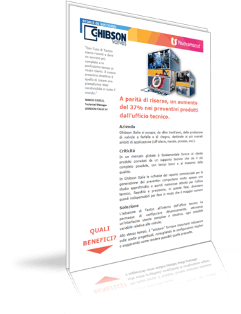 Case Study Tacton: Ghibson Italia