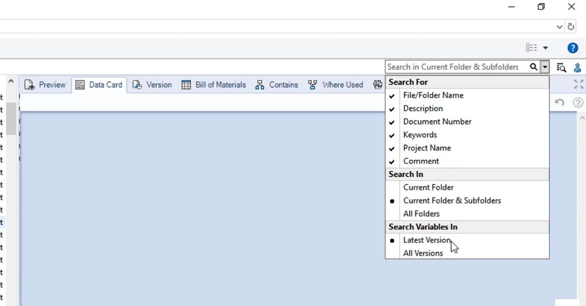 Ricerca facile col PDM